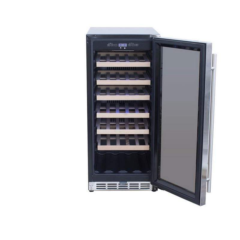 Summerset Refrigeration + Cooling Summerset 15" 3.2C Outdoor Rated Single Zone Wine Cooler SSRFR-15W