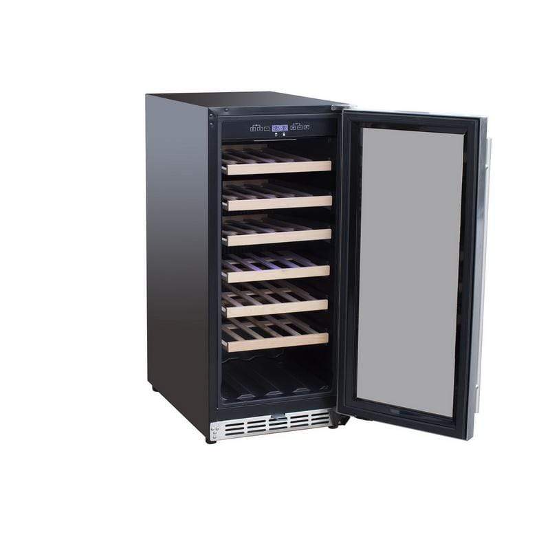 Summerset Refrigeration + Cooling Summerset 15" 3.2C Outdoor Rated Single Zone Wine Cooler SSRFR-15W