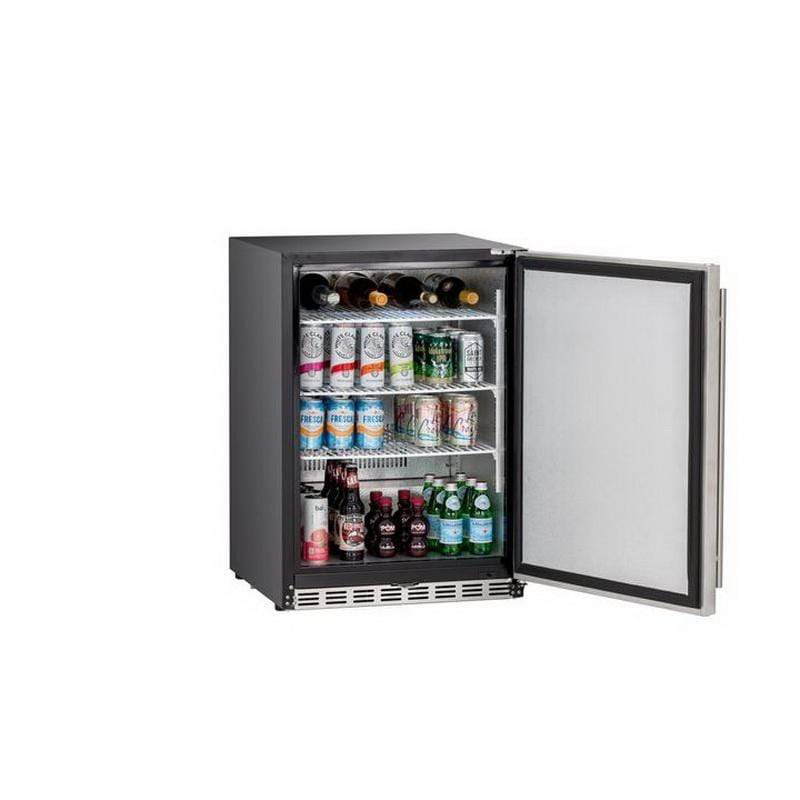 Summerset Refrigeration + Cooling Summerset 24&quot; 5.3c Outdoor Rated Refrigerator SSRFR-24S