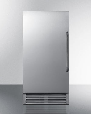 Summit Refrigeration + Cooling Summit 15" Wide 50 Lb. ADA Compliant Commercially Listed Outdoor Clear Icemaker with Automatic Defrost, Internal Pump, and Complete Stainless Steel Exterior / BIM47OSADA