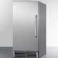 Summit Refrigeration + Cooling Summit 15" Wide 50 Lb. Built-In Undercounter Commercially Listed Outdoor Clear Icemaker with Automatic Defrost, Internal Pump, and Complete Stainless Steel Exterior / BIM47OS