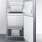 Summit Refrigeration + Cooling Summit 15" Wide 62 Lb. Built-In Undercounter Commercially Listed Indoor/Outdoor Clear Icemaker with Internal Pump and Panel-Ready Door / BIM68OSPUMPIF
