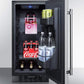 Summit Refrigeration + Cooling Summit 15" Wide Built-In Outdoor Residential Refrigerator In Stainless Steel With Lock And Digital Thermostat / SPR316OSCSS
