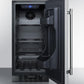 Summit Refrigeration + Cooling Summit 15" Wide Built-In Outdoor Residential Refrigerator In Stainless Steel With Lock And Digital Thermostat / SPR316OSCSS