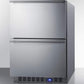 Summit Refrigeration + Cooling Summit 24" Outdoor Drawer Refrigerator in Stainless Steel, for Built-In Residential or Commercial Use / SPR627OS2D
