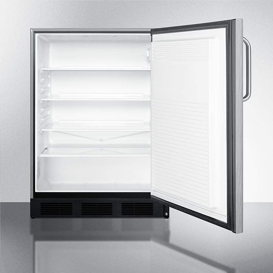 Summit Refrigeration + Cooling Summit 24&quot; Wide ADA Compliant Commercial Outdoor Refrigerator in Complete Stainless Steel, Designed for Built-In or Freestanding Use / SPR7BOSSTADA