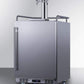 Summit Refrigeration + Cooling Summit 24" Wide Commercial Indoor/Outdoor Dual Tap Beer Dispenser for Built-In or Freestanding Use with Stainless Steel Exterior, Caster Set, and Tap Locks / BC74OSCOMTWIN