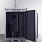 Summit Refrigeration + Cooling Summit 24" Wide Commercial Indoor/Outdoor Single Tap Beer Dispenser for Built-In or Freestanding Use with Stainless Steel Exterior, Caster Set, and Tap Locks / BC74OSCOM