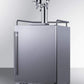Summit Refrigeration + Cooling Summit 24" Wide Commercial Indoor/Outdoor Triple Tap Beer Dispenser for Built-In or Freestanding Use with Stainless Steel Exterior, Caster Set, and Tap Locks