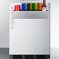 Summit Refrigeration + Cooling Summit 24" Wide Commercial Outdoor All-Refrigerator for Built-In or Freestanding Use, with Removable Speed Rail, Automatic Defrost, Lock, and Complete Stainless Steel Exterior / SPR7BOSSTSR