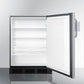 Summit Refrigeration + Cooling Summit 24" Wide Commercial Outdoor All-Refrigerator for Built-In or Freestanding Use, with Removable Speed Rail, Automatic Defrost, Lock, and Complete Stainless Steel Exterior / SPR7BOSSTSR