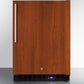 Summit Refrigeration + Cooling Summit 24" Wide Frost-Free Outdoor All-Freezer for Built-In or Freestanding Use with Icemaker, Panel-Ready Door, Black Cabinet, Digital Thermostat, and LED Lighting / SPFF51OSIFIM