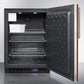 Summit Refrigeration + Cooling Summit 24" Wide Frost-Free Outdoor All-Freezer for Built-In or Freestanding Use with Icemaker, Panel-Ready Door, Black Cabinet, Digital Thermostat, and LED Lighting / SPFF51OSIFIM