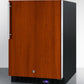 Summit Refrigeration + Cooling Summit 24" Wide Frost-Free Outdoor All-Freezer for Built-In or Freestanding Use with Panel-Ready Door, Black Cabinet, Digital Thermostat, and LED Lighting / SPFF51OSIF