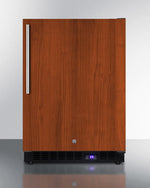 Summit Refrigeration + Cooling Summit 24" Wide Frost-Free Outdoor All-Freezer for Built-In or Freestanding Use with Panel-Ready Door, Black Cabinet, Digital Thermostat, and LED Lighting / SPFF51OSIF