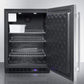 Summit Refrigeration + Cooling Summit 24" Wide Frost-Free Outdoor All-Freezer in Complete Stainless Steel, with Digital Thermostat, LED Lighting, and Lock; Built-In or Freestanding Use / SPFF51OSCSSIM