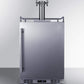 Summit Refrigeration + Cooling Summit 24" Wide Indoor/Outdoor Dual Tap Beer Dispenser for Built-In or Freestanding Use in Complete Stainless Steel / SBC683OSTWIN