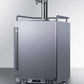 Summit Refrigeration + Cooling Summit 24" Wide Indoor/Outdoor Dual Tap Cold Brew Coffee Dispenser for Built-In or Freestanding Commercial or Residential Use, with Stainless Steel Exterior and Caster Set / SBC682CFTWIN
