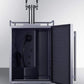 Summit Refrigeration + Cooling Summit 24" Wide Indoor/Outdoor Dual Tap Cold Brew Coffee Dispenser for Built-In or Freestanding Commercial or Residential Use, with Stainless Steel Exterior and Caster Set / SBC682CFTWIN