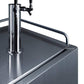 Summit Refrigeration + Cooling Summit 24" Wide Indoor/Outdoor Dual Tap Cold Brew Coffee Dispenser for Built-In or Freestanding Commercial or Residential Use, with Stainless Steel Exterior and Caster Set / SBC682CFTWIN