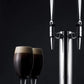 Summit Refrigeration + Cooling Summit 24" Wide Indoor/Outdoor Dual Tap Nitro-Infused Cold Brew Coffee Dispenser for Built-In or Freestanding Commercial or Residential Use, with Stainless Steel Exterior and Caster Set / SBC682NCFTWIN