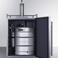 Summit Refrigeration + Cooling Summit 24" Wide Indoor/Outdoor Single Tap Beer Dispenser for Built-In or Freestanding Use in Complete Stainless Steel / SBC683OS