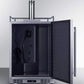 Summit Refrigeration + Cooling Summit 24" Wide Indoor/Outdoor Single Tap Beer Dispenser for Built-In or Freestanding Use in Complete Stainless Steel / SBC683OS