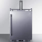 Summit Refrigeration + Cooling Summit 24" Wide Indoor/Outdoor Single Tap Beer Dispenser for Built-In or Freestanding Use in Complete Stainless Steel / SBC683OS