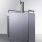 Summit Refrigeration + Cooling Summit 24" Wide Indoor/Outdoor Single Tap Beer Dispenser for Built-In or Freestanding Use in Complete Stainless Steel / SBC683OS