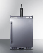 Summit Refrigeration + Cooling Summit 24" Wide Indoor/Outdoor Single Tap Beer Dispenser for Built-In or Freestanding Use in Complete Stainless Steel / SBC683OS