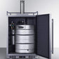 Summit Refrigeration + Cooling Summit 24" Wide Indoor/Outdoor Single Tap Beer Dispenser for Built-In or Freestanding Use in Complete Stainless Steel / SBC683OS