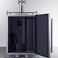 Summit Refrigeration + Cooling Summit 24" Wide Indoor/ Outdoor Triple Tap Beer Dispenser for Built-In or Freestanding Use in Complete Stainless Steel / SBC683OSTRIPLE