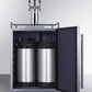 Summit Refrigeration + Cooling Summit 24" Wide Indoor/ Outdoor Triple Tap Beer Dispenser for Built-In or Freestanding Use in Complete Stainless Steel / SBC683OSTRIPLE