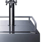 Summit Refrigeration + Cooling Summit 24" Wide Indoor/ Outdoor Triple Tap Beer Dispenser for Built-In or Freestanding Use in Complete Stainless Steel / SBC683OSTRIPLE