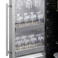 Summit Refrigeration + Cooling Summit 24" Wide Outdoor All-Refrigerator for Built-In or Freestanding Use with a Shallow 17.25" Depth, Slide-Out Storage Compartment, Stainless Steel Exterior, Outdoor Cover, and Front Lock / SPR196OS24