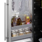 Summit Refrigeration + Cooling Summit 24" Wide Outdoor All-Refrigerator for Built-In or Freestanding Use with a Shallow 17.25" Depth, Slide-Out Storage Compartment, Stainless Steel Exterior, Outdoor Cover, and Front Lock / SPR196OS24