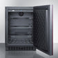 Summit Refrigeration + Cooling Summit 24" Wide Outdoor All-Refrigerator for Built-In Use, with Digital Thermostat, Panel-Ready Door, and Black Cabinet / SPR627OSIF