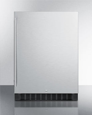 Summit Refrigeration + Cooling Summit 24" Wide Outdoor All-Refrigerator for Built-In Use, With Lock, Digital Thermostat, and Stainless Steel Wrapped Exterior / SPR627OSCSS