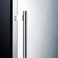 Summit Refrigeration + Cooling Summit 24" Wide Outdoor All-Refrigerator for Built-In Use, with Lock, Digital Thermostat, Black Cabinet, and Stainless Steel Door / SPR627OS