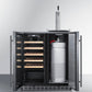Summit Refrigeration + Cooling Summit 30" Wide Built-In Undercounter Indoor/Outdoor Combination Dual Zone Wine Cellar and Kegerator with Tapping Equipment Included / SWBC3041