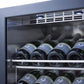 Summit Refrigeration + Cooling Summit Built-In Outdoor Commercially Listed Wine Cellar with Stainless Steel Interior, Champagne Shelving, Digital Controls, and Stainless Steel Cabinet / SCR611GLOSCH