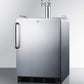 Summit Refrigeration + Cooling Summit Built-In Undercounter ADA Height Commercially Listed Dual Tap Beer Dispenser in Stainless Steel for Outdoor Use / SBC54OSBIADA