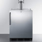Summit Refrigeration + Cooling Summit Built-In Undercounter ADA Height Commercially Listed Dual Tap Beer Dispenser in Stainless Steel for Outdoor Use / SBC54OSBIADA