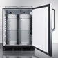 Summit Refrigeration + Cooling Summit Built-In Undercounter ADA Height Commercially Listed Kegerator in Stainless Steel for Outdoor Use, Tap Kit Not Included / SBC54OSBIADANK