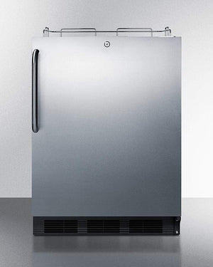 Summit Refrigeration + Cooling Summit Built-In Undercounter ADA Height Commercially Listed Kegerator in Stainless Steel for Outdoor Use, Tap Kit Not Included / SBC54OSBIADANK
