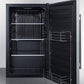 Summit Refrigeration + Cooling Summit Commercially Approved, ADA Compliant, ENERGY STAR Certified Outdoor All-Refrigerator for Built-In or Freestanding Use with a Shallow 17.25" Depth, Stainless Steel Door, and Front Lock / SPR196OSADA
