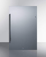 Summit Refrigeration + Cooling Summit Commercially Approved, ENERGY STAR Certified Outdoor All-Refrigerator for Built-In or Freestanding Use with a Shallow 17.25" Depth, Stainless Steel Door and Cabinet, and Front Lock / SPR196OSCSS