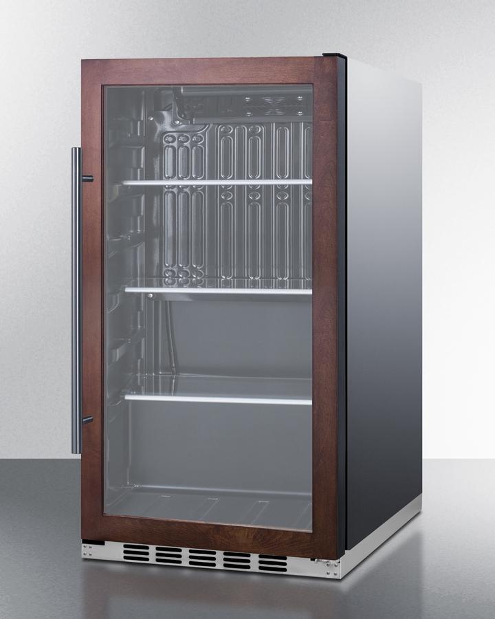  Summit Appliance SPR488BOS Commercially Approved Shallow Depth  Indoor/Outdoor Beverage Cooler, Seamless Stainless Steel Door Trim, Glass  Door, Black Interior, Front Lock, and Dial Thermostat : Appliances