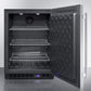 Summit Refrigeration + Cooling Summit Frost-Free Outdoor All-Freezer for Built-In or Freestanding Use with Black Cabinet, Stainless Steel Door, Digital Thermostat, LED Lighting, and Lock / SPFF51OS
