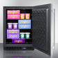 Summit Refrigeration + Cooling Summit Frost-Free Outdoor All-Freezer for Built-In or Freestanding Use with Black Cabinet, Stainless Steel Door, Digital Thermostat, LED Lighting, and Lock / SPFF51OS